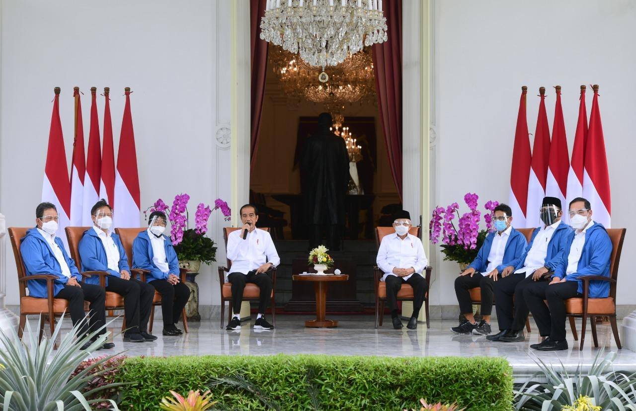 Jokowi Umumkan Ressufle Kabinet Indonesia Maju