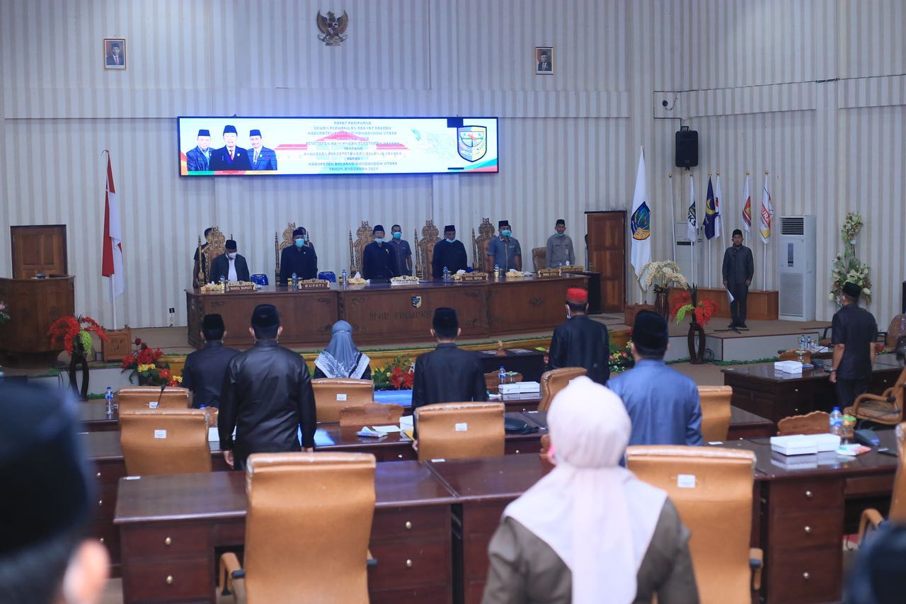 DPRD Bolmut Gelar Rapat Paripurna Ranperda APBD 2021
