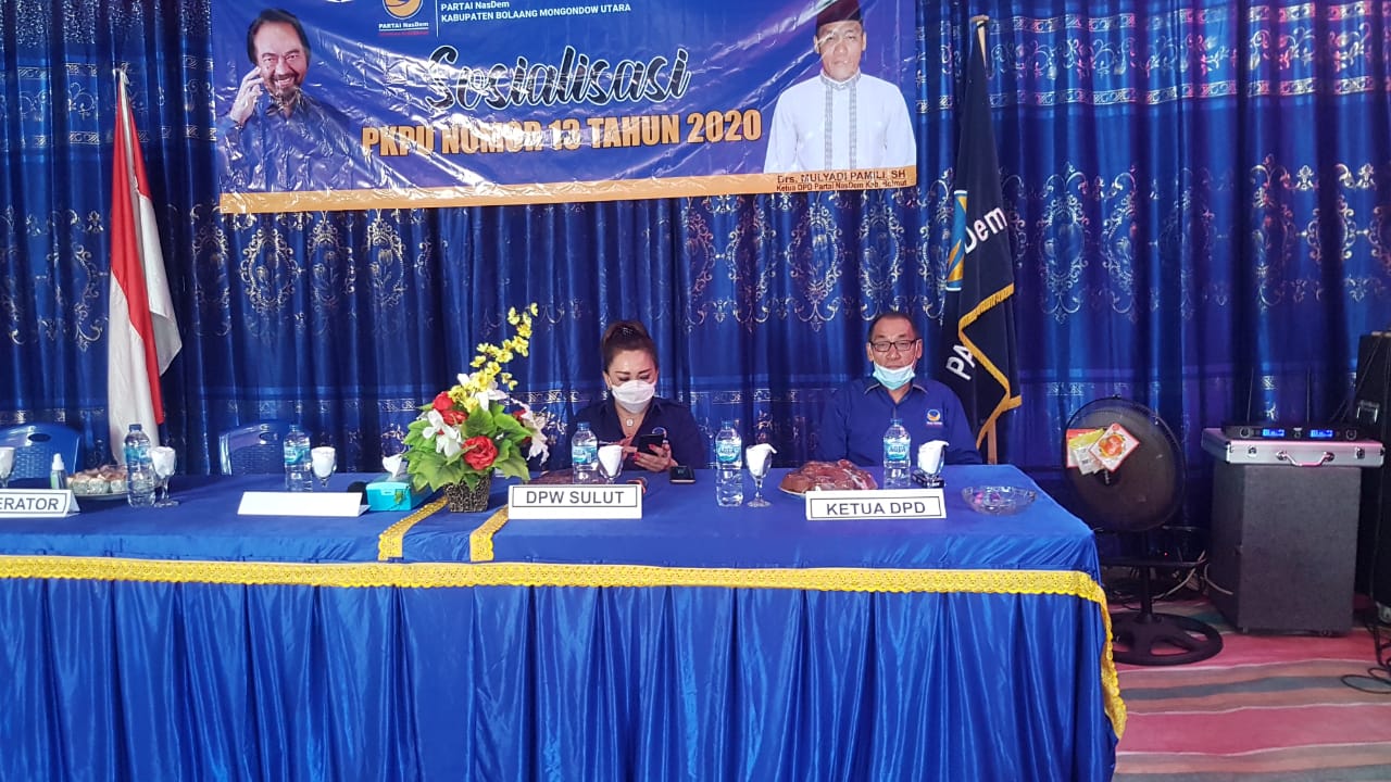 DPD Partai Nasdem Bolmut, Sosialisasikan PKPU Nomor 13