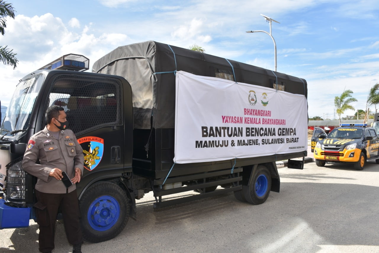 Polda Sulteng Tambah Logistik Bantuan Kemanusiaan Untuk Sulbar