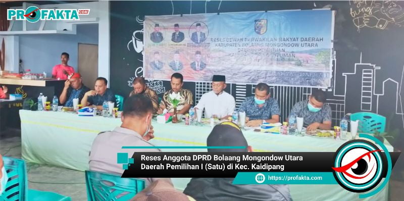 Reses di Kecamatan Kaidipang, Aleg Dapil I Panen Usulan