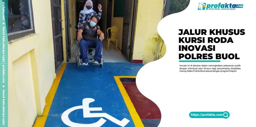 Jalur Khusus Kursi Roda, Inovasi Polres Buol