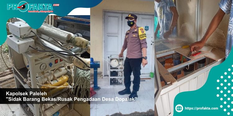 Kapolsek Paleleh "Sidak Barang Bekas/Rusak Pengadaan Desa Dopalak"