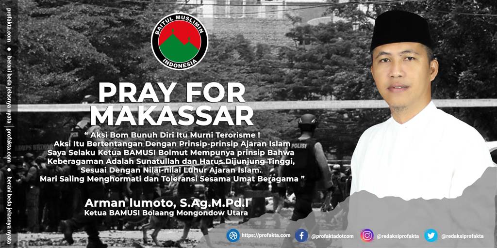 Bamusi Bolmut Sikapi Aksi Bom Bunuh Diri di Gereja Katedral Makassar